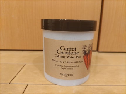 キャロットカロテン カーミングウォーターパッド/SKINFOOD/トナーパッドを使ったクチコミ(1枚目)