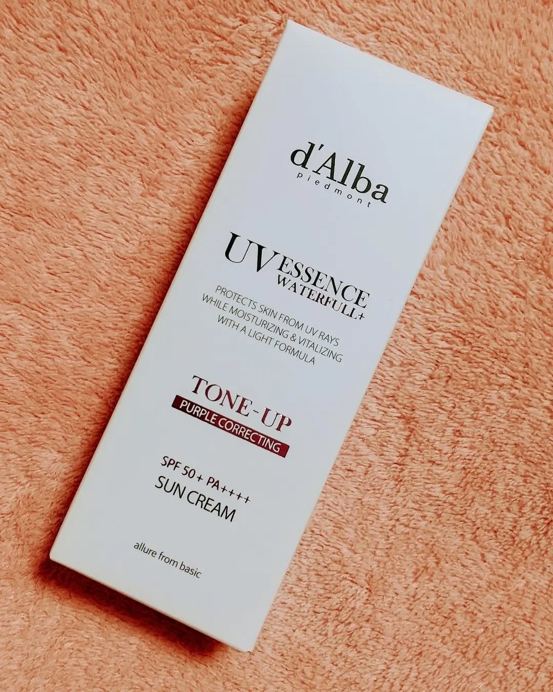 ダルバ ウォータフル トーンアップ サンクリーム(パープル)/ダルバ/日焼け止めクリームを使ったクチコミ(1枚目)