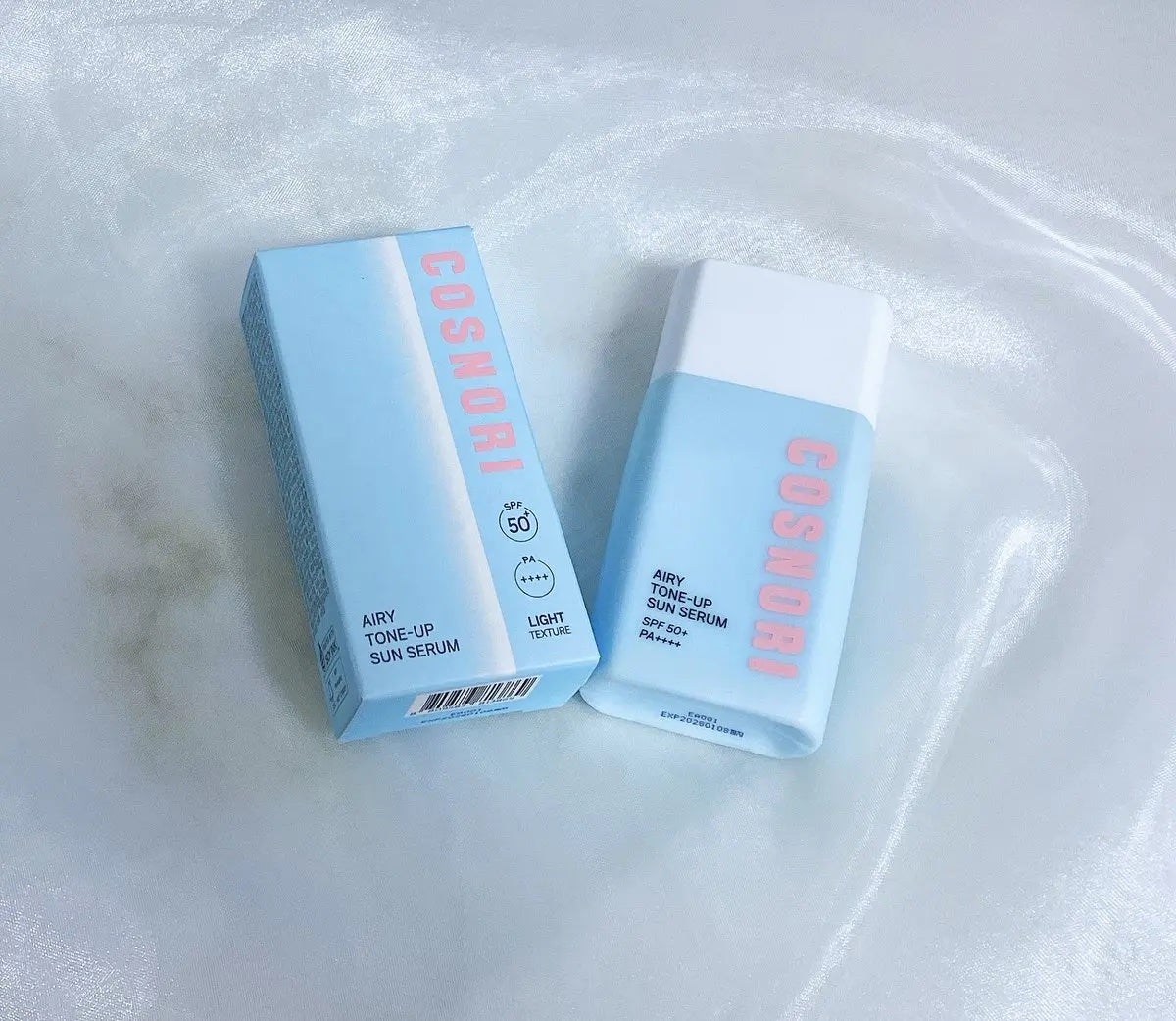 トーンアップサンセラム/COSNORI/日焼け止めローションを使ったクチコミ(1枚目)