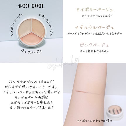 カバーアッププロコンシーラー/TFIT/パレットコンシーラーを使ったクチコミ(3枚目)