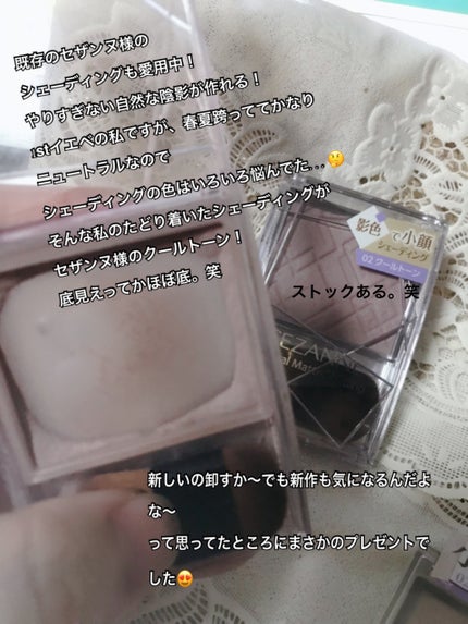 ブレンドカラーシェーディング/CEZANNE/シェーディングを使ったクチコミ(2枚目)
