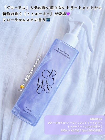 ダメージセラピーノーウォッシュトリートメントEXトゥルーミー (ムスクの香り)/GROWUS/ヘアミストを使ったクチコミ(2枚目)