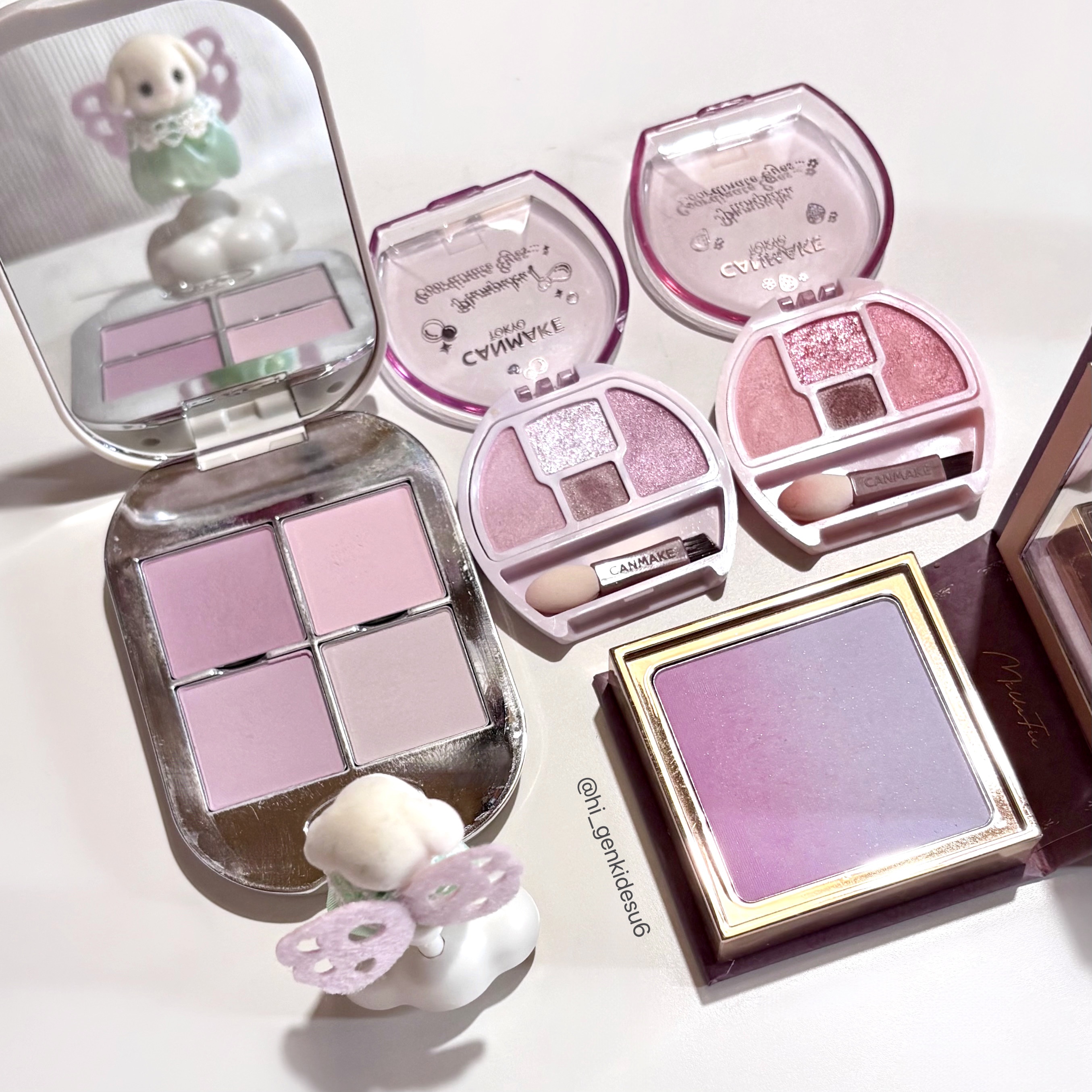 ワンバイジェニュインマグネティックアイシャドウ ４色パレット/Tooq/アイシャドウパレットを使ったクチコミ（2枚目）