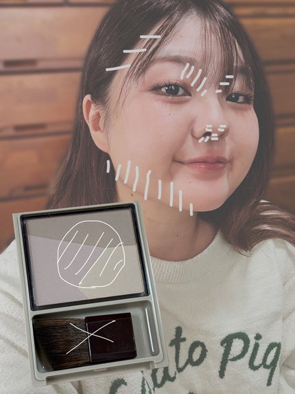 ナチュラルマットシェーディング/CEZANNE/シェーディングを使ったクチコミ(4枚目)