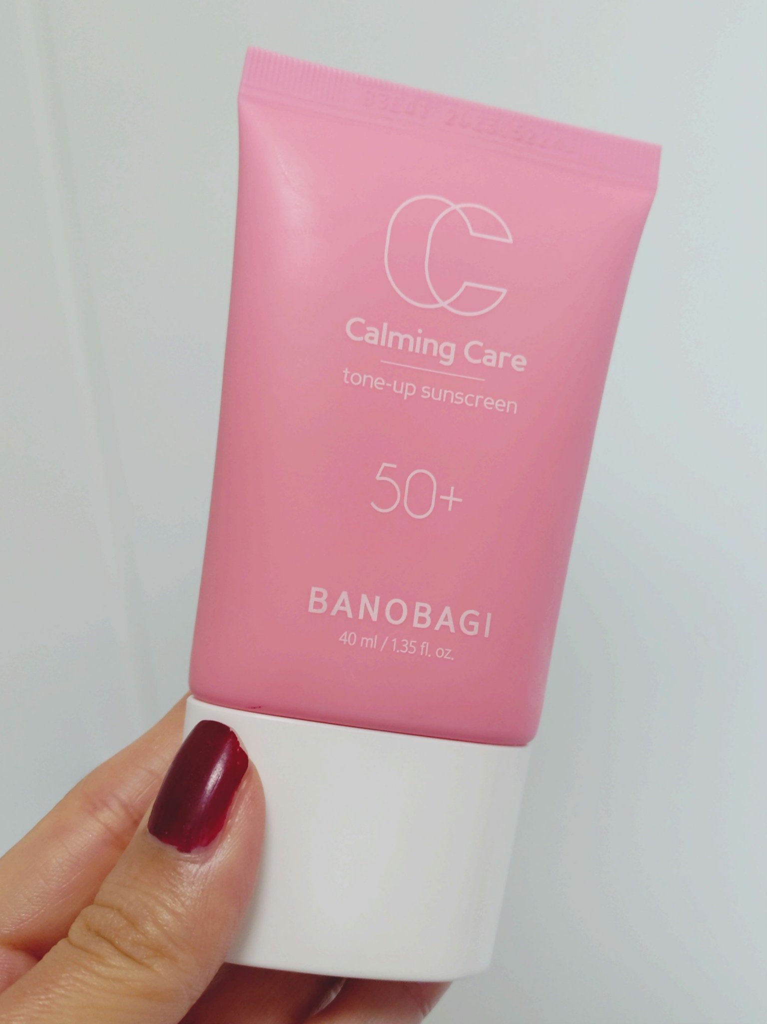 カーミングケア トーンアップサンスクリーン/BANOBAGI/日焼け止めクリームを使ったクチコミ（1枚目）