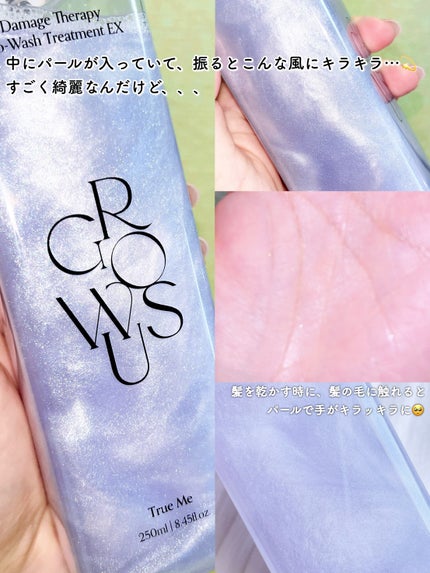 ダメージセラピーノーウォッシュトリートメントEXトゥルーミー (ムスクの香り)/GROWUS/ヘアミストを使ったクチコミ(3枚目)