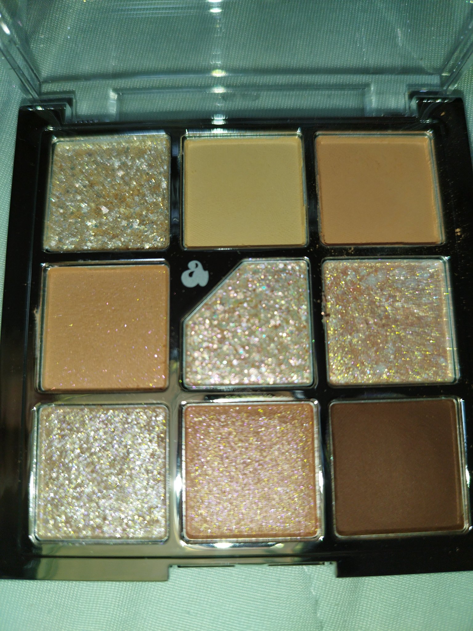グリッターペディアアイパレット/unleashia/アイシャドウパレットを使ったクチコミ（3枚目）