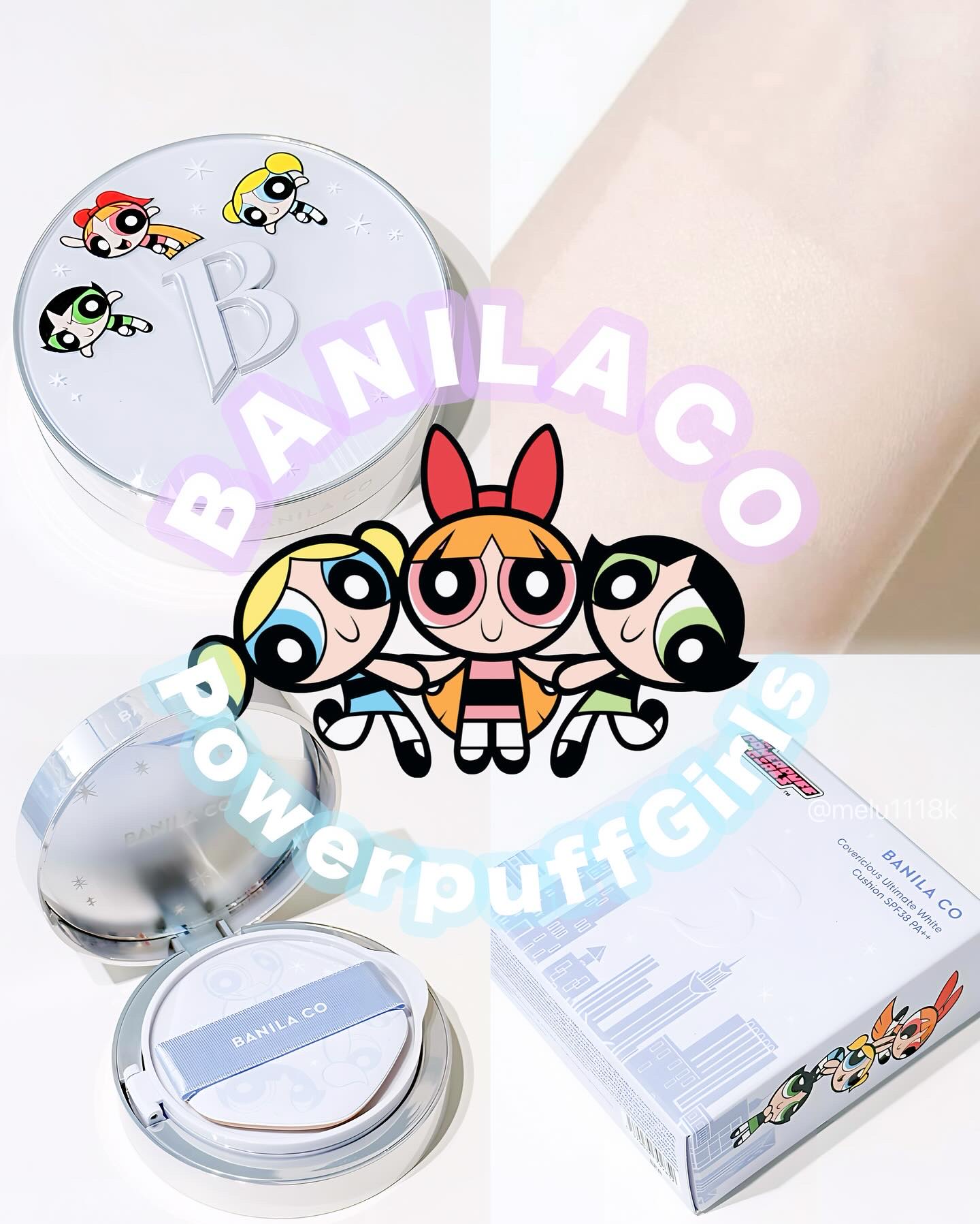 カバーリシャス アルティメット ホワイトクッション 19 ライト（パワーパフ ガールズ）/BANILA CO/クッションファンデーションを使ったクチコミ（1枚目）