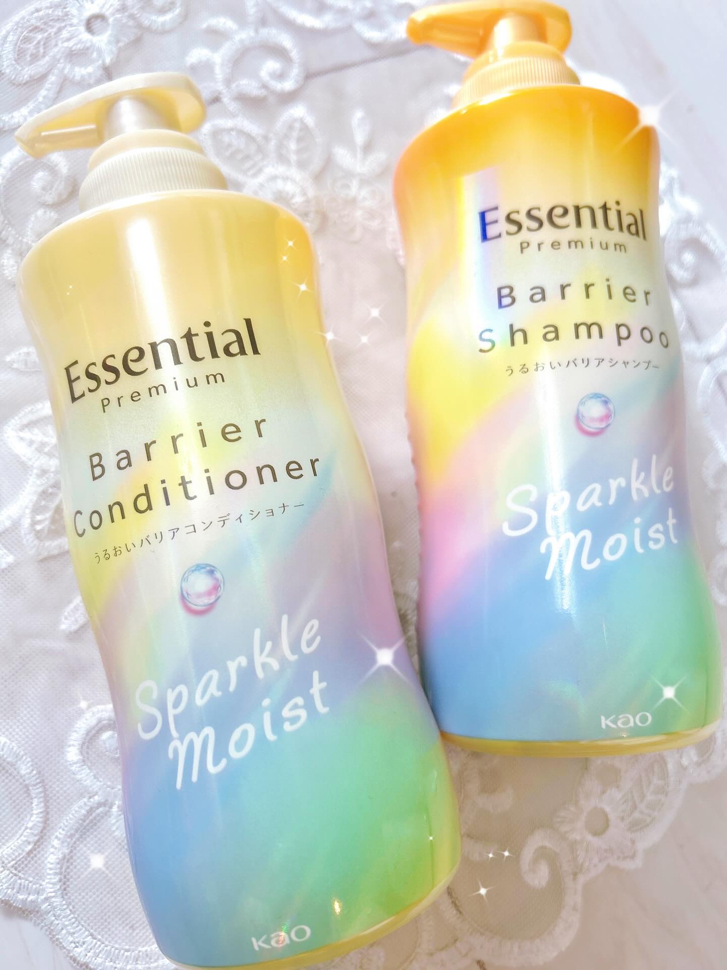 エッセンシャルプレミアム バリアシャンプー・コンディショナー スパークルモイスト/エッセンシャル/市販シャンプーを使ったクチコミ（1枚目）
