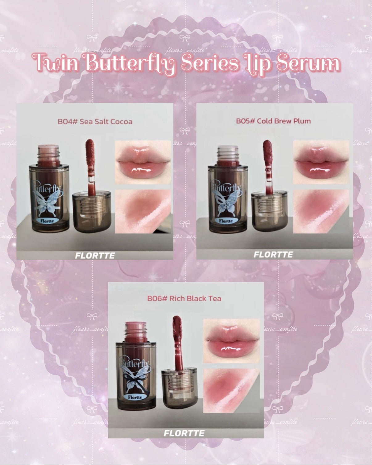 Twin Butterfly Series Lip Serum/FLORTTE/口紅を使ったクチコミ(5枚目)