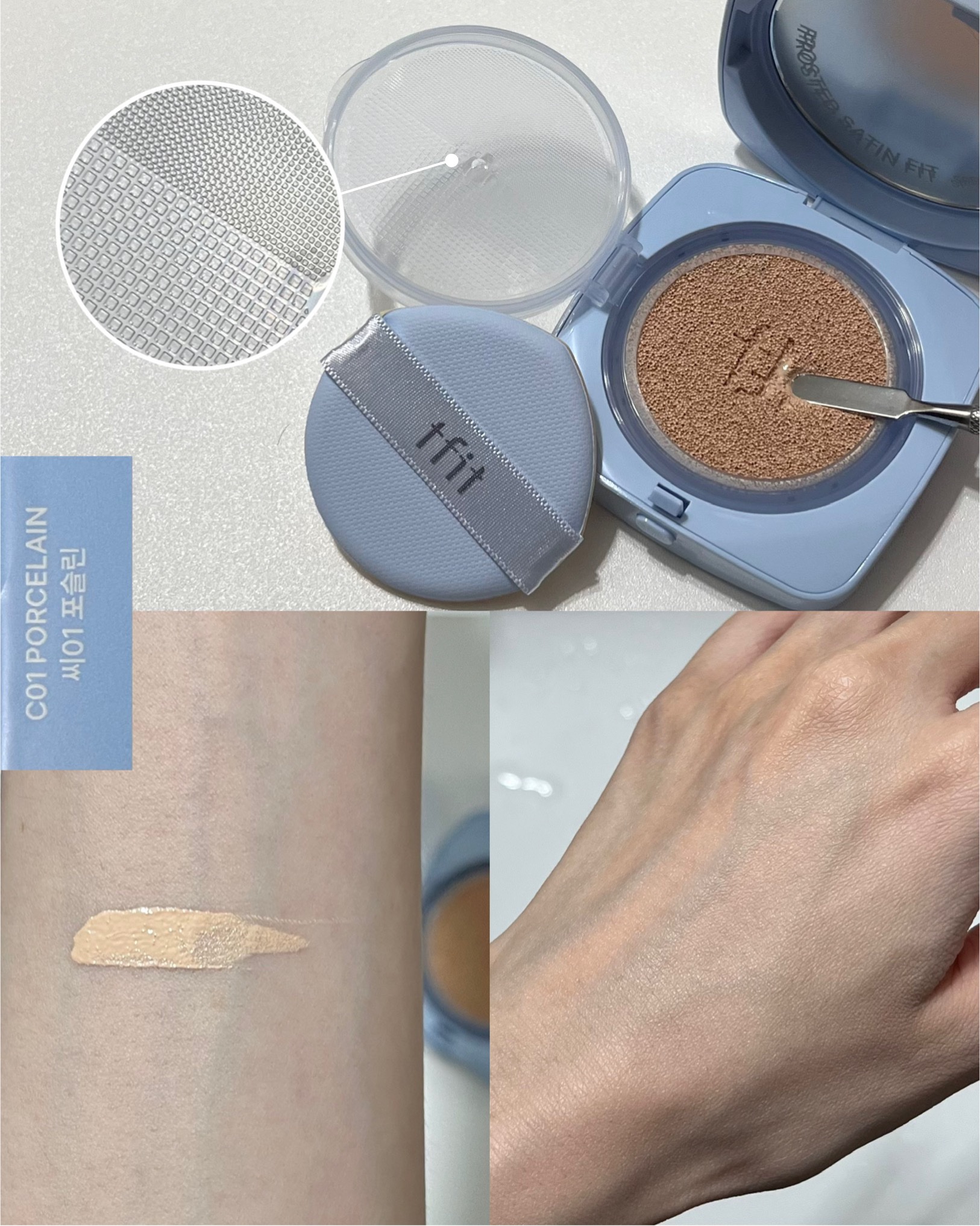 アイシーフィットカバークッションEX/TFIT/クッションファンデーションを使ったクチコミ（2枚目）