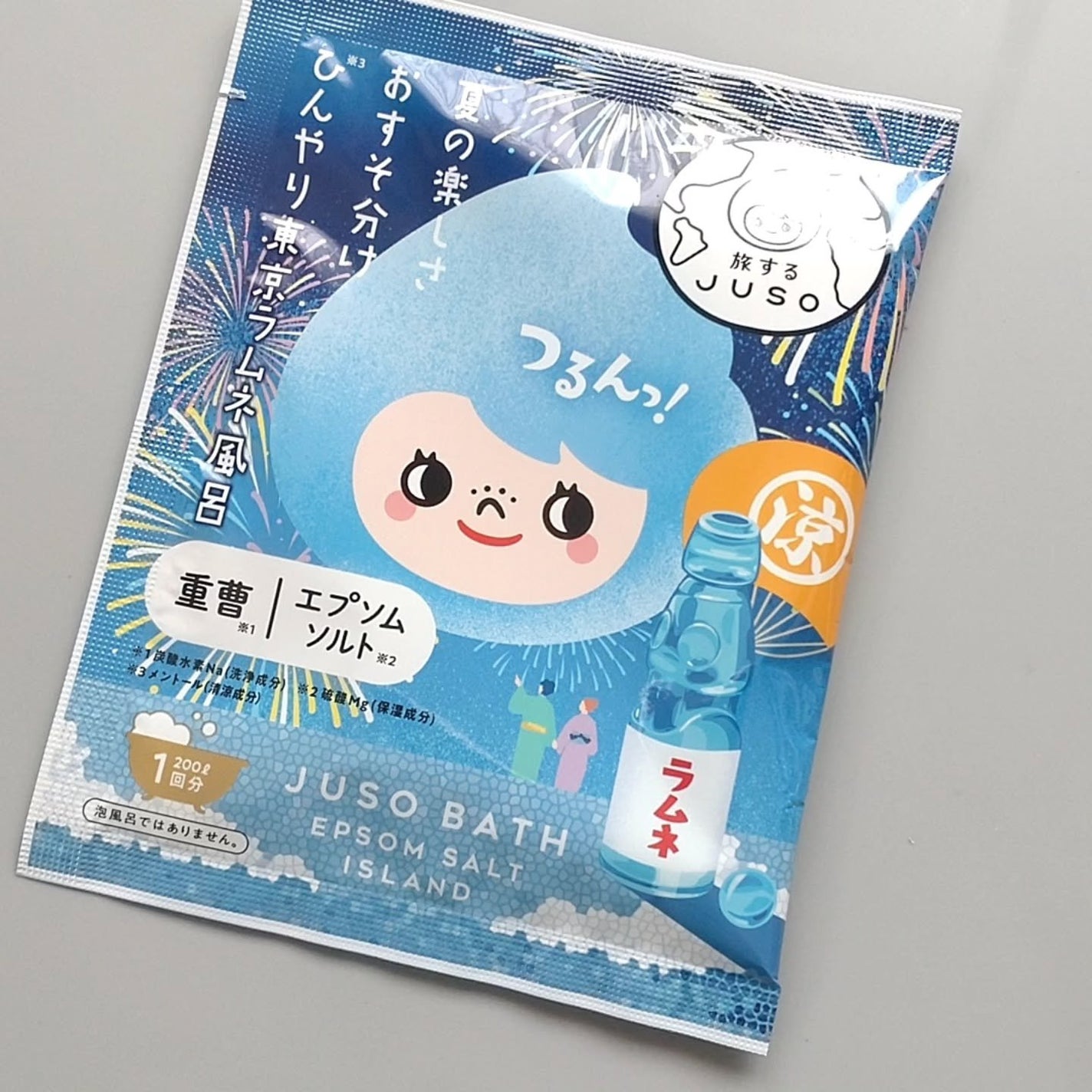 JUSO BATH POWDER/旅するJUSO/炭酸系入浴剤を使ったクチコミ(2枚目)