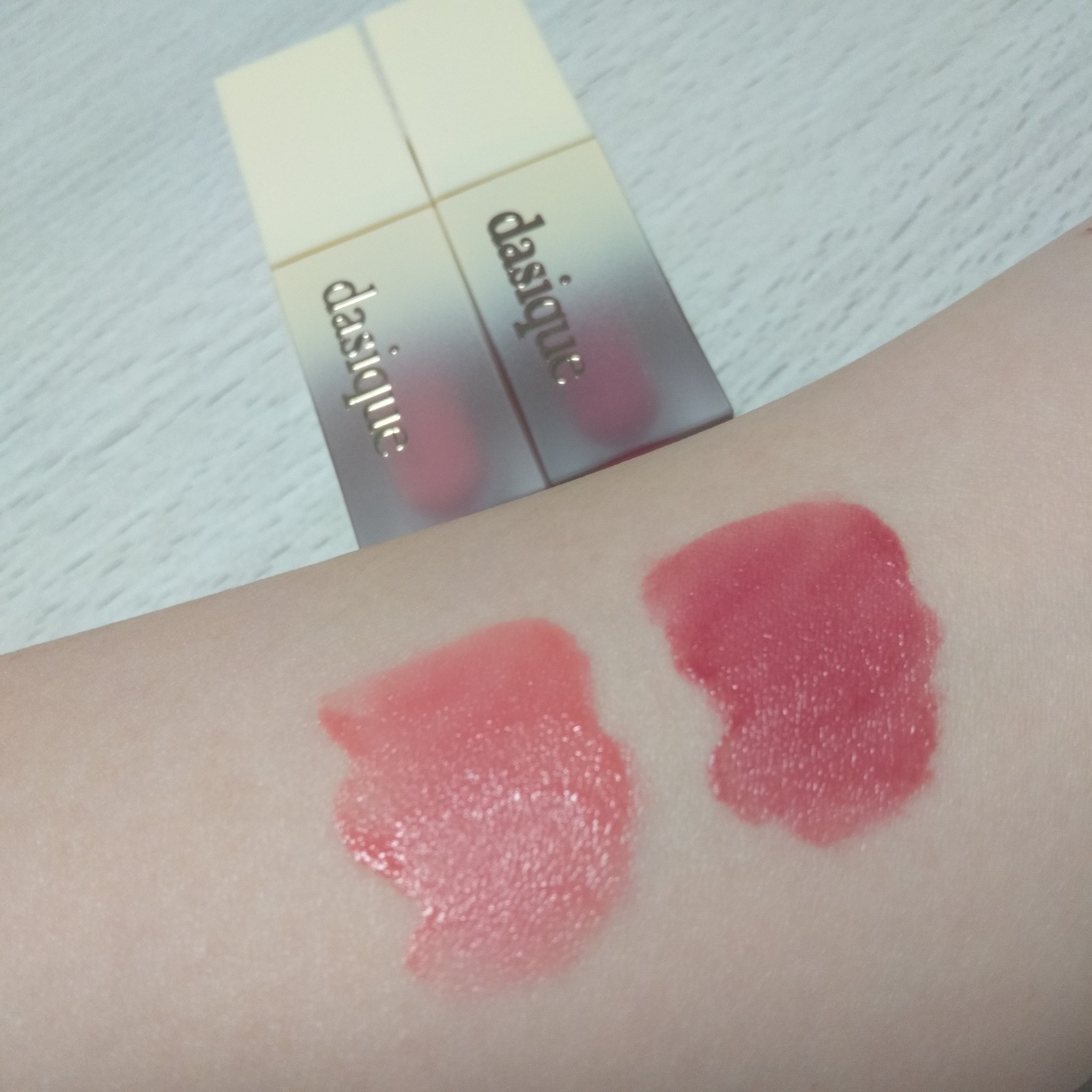 クリームドゥバターティント/dasique/リップティントを使ったクチコミ（2枚目）