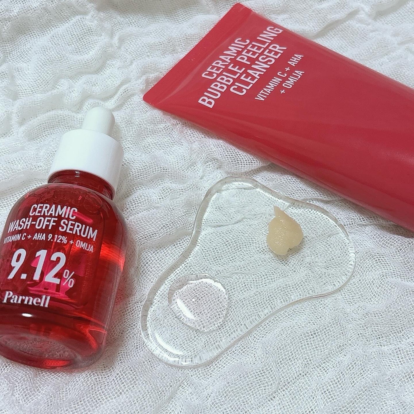 AHA 9.12 オミジャ 陶器肌 ウォッシュオフ セラム/parnell/美容液を使ったクチコミ(2枚目)