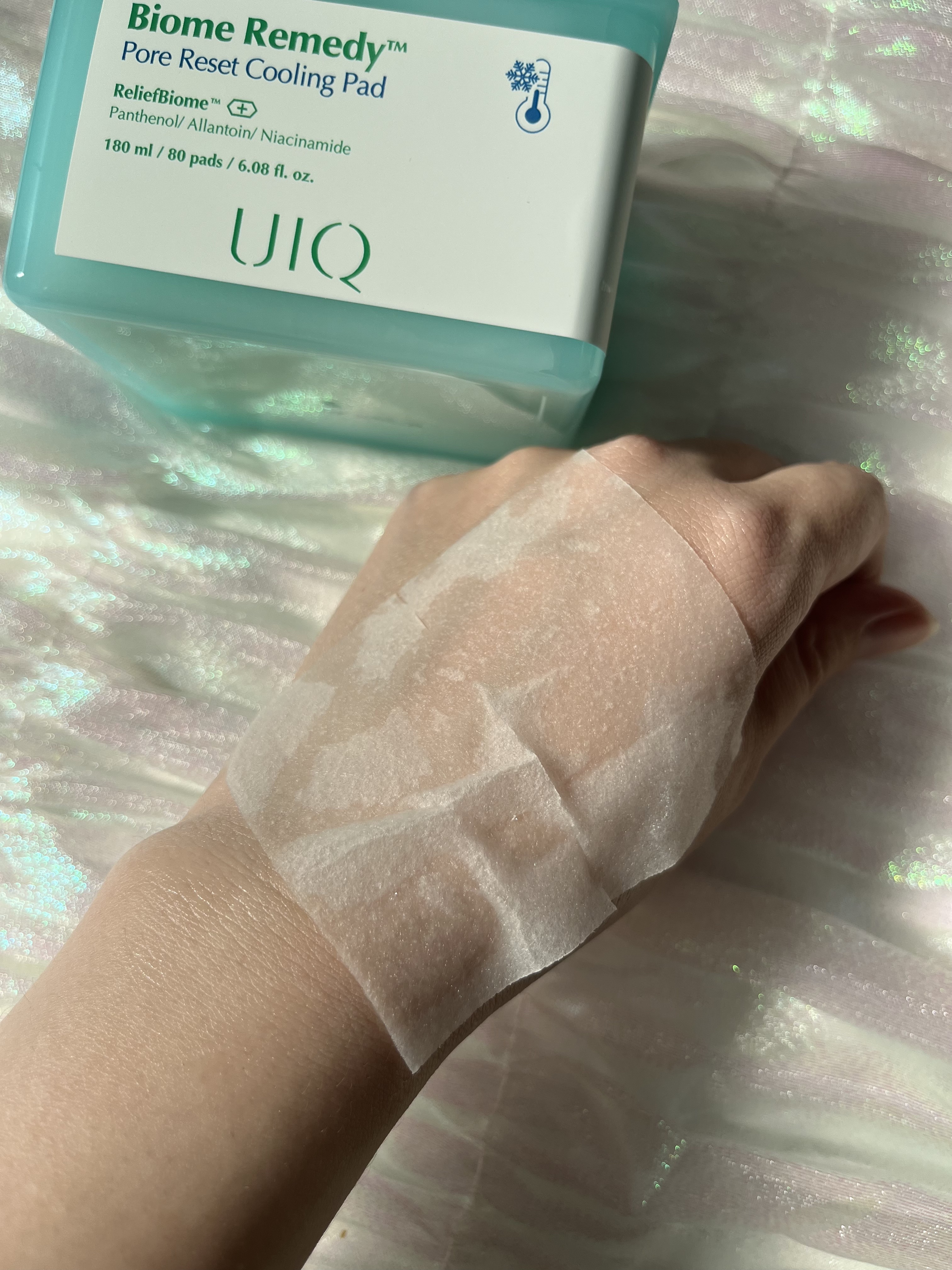 バイオームレメディポアリセットクーリングパッド/UIQ/トナーパッドを使ったクチコミ（3枚目）