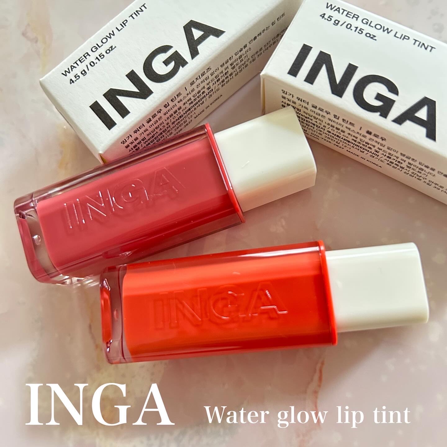 ウォーターグローリップティント 08 フロー（Flow）/INGA/リップティントを使ったクチコミ（1枚目）