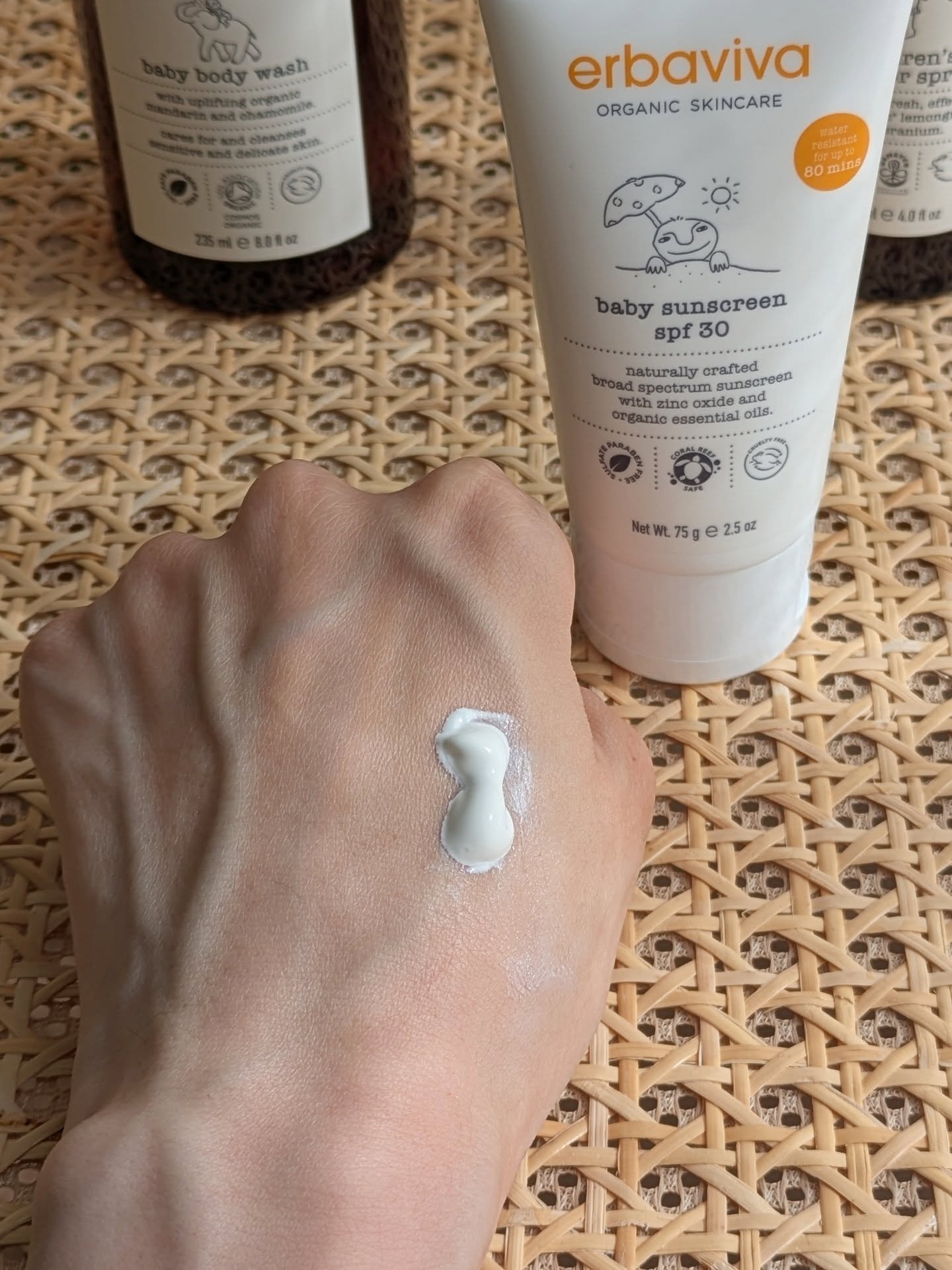 ベビー サンスクリーン/エルバビーバ/日焼け止め・UVケアを使ったクチコミ（2枚目）