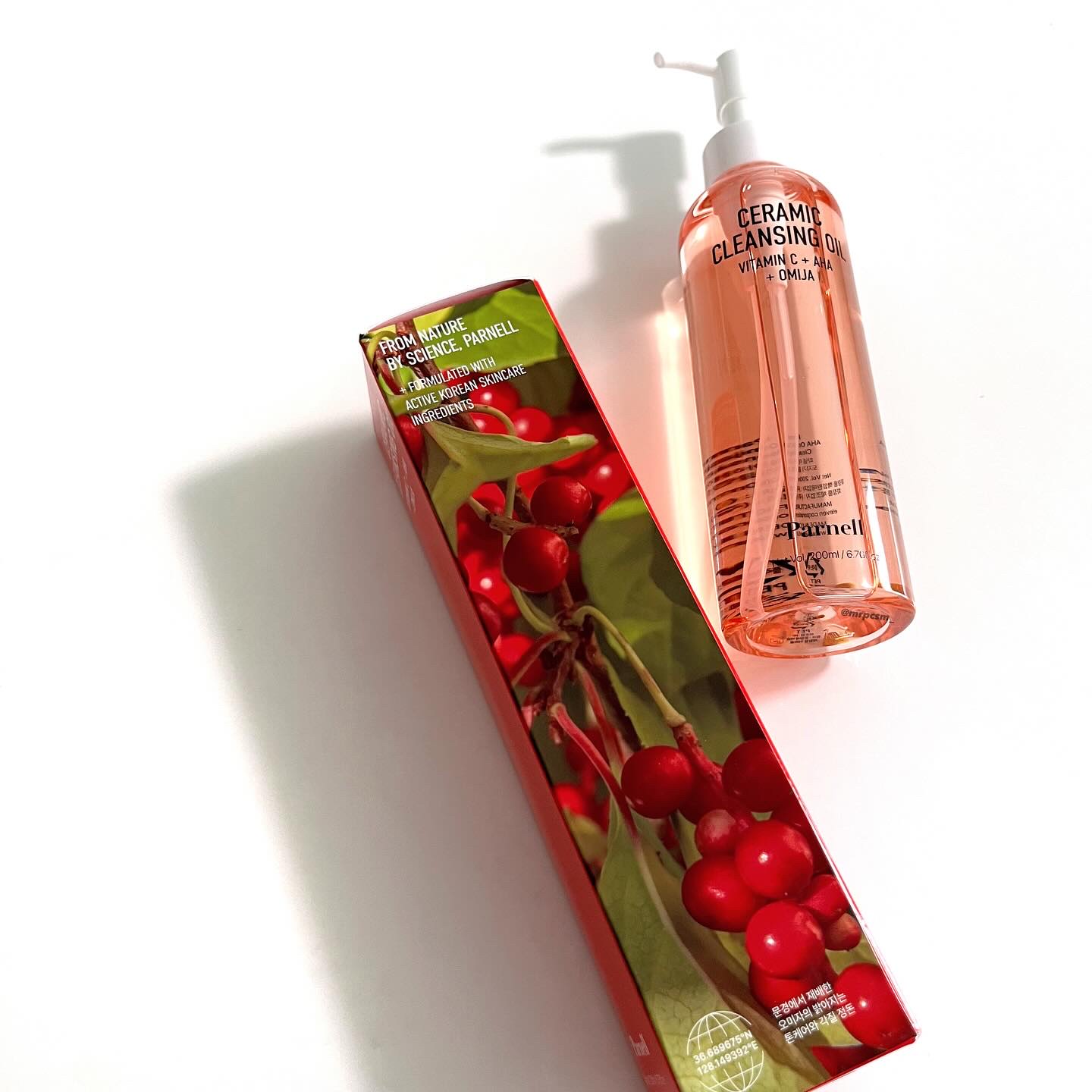 parnell AHA オミジャ 陶器肌 クレンジング オイルのクチコミ「.
#PR

★Parnell／パーネル
　AHAオミジャクレンジングオイル

ピンクでかわい.....」（3枚目）