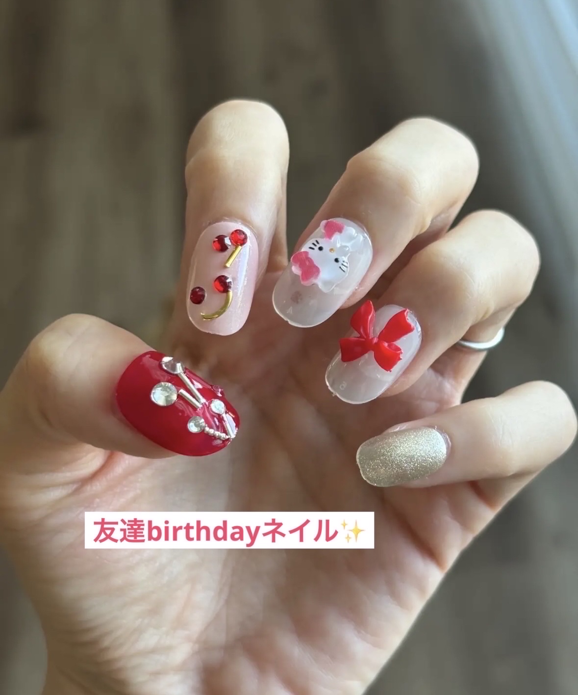 ネイルパーツ/Amazon/ネイルチップ・パーツを使ったクチコミ（3枚目）