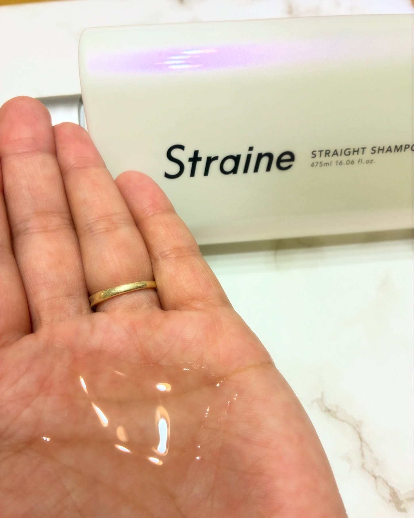ストレートシャンプー/ストレートトリートメント ホワイトブロッサムの香り/Straine/市販シャンプーを使ったクチコミ（2枚目）