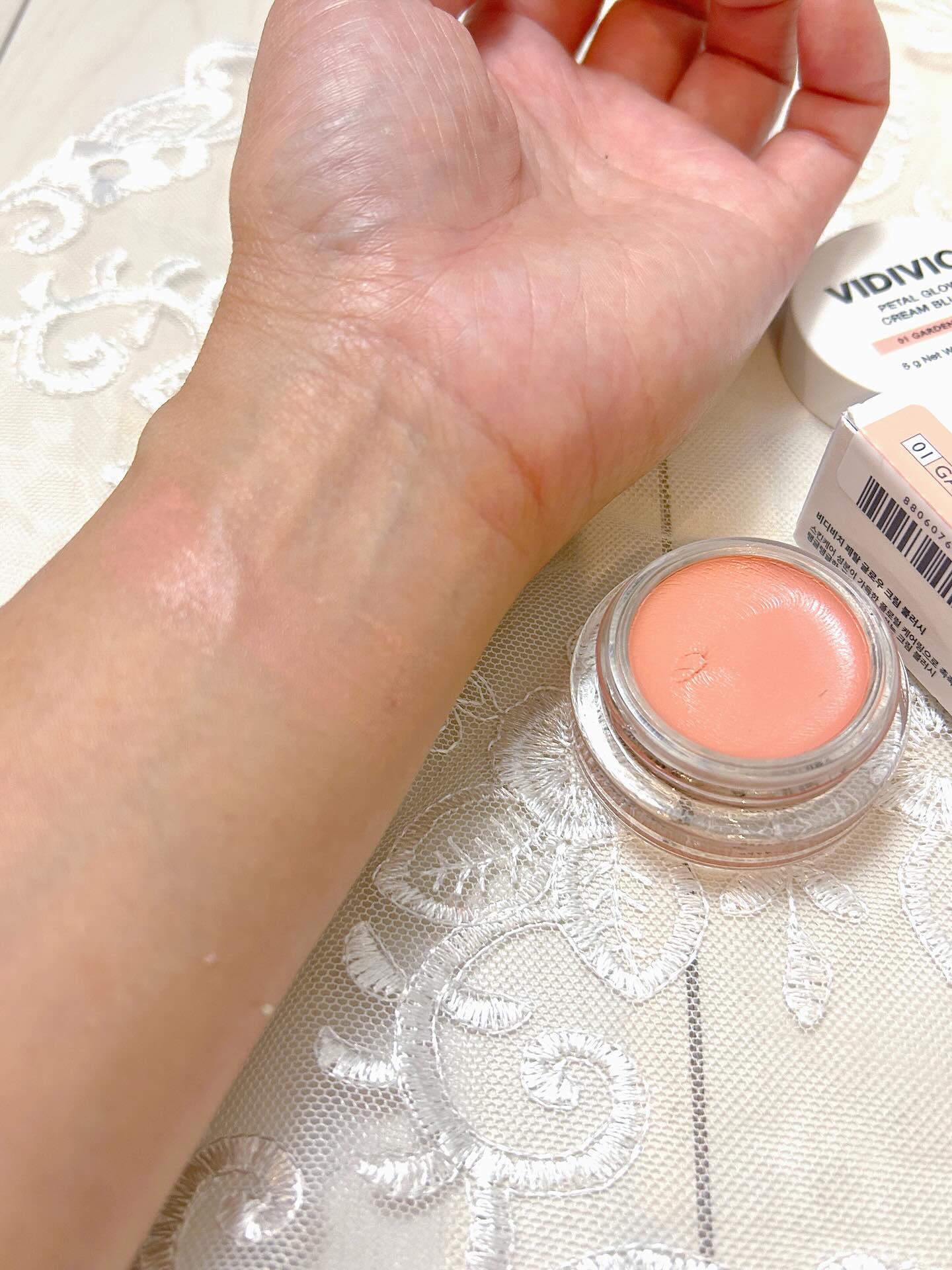 ペタルグロウクリームチーク/VIDIVICI/ジェル・クリームチークを使ったクチコミ（3枚目）