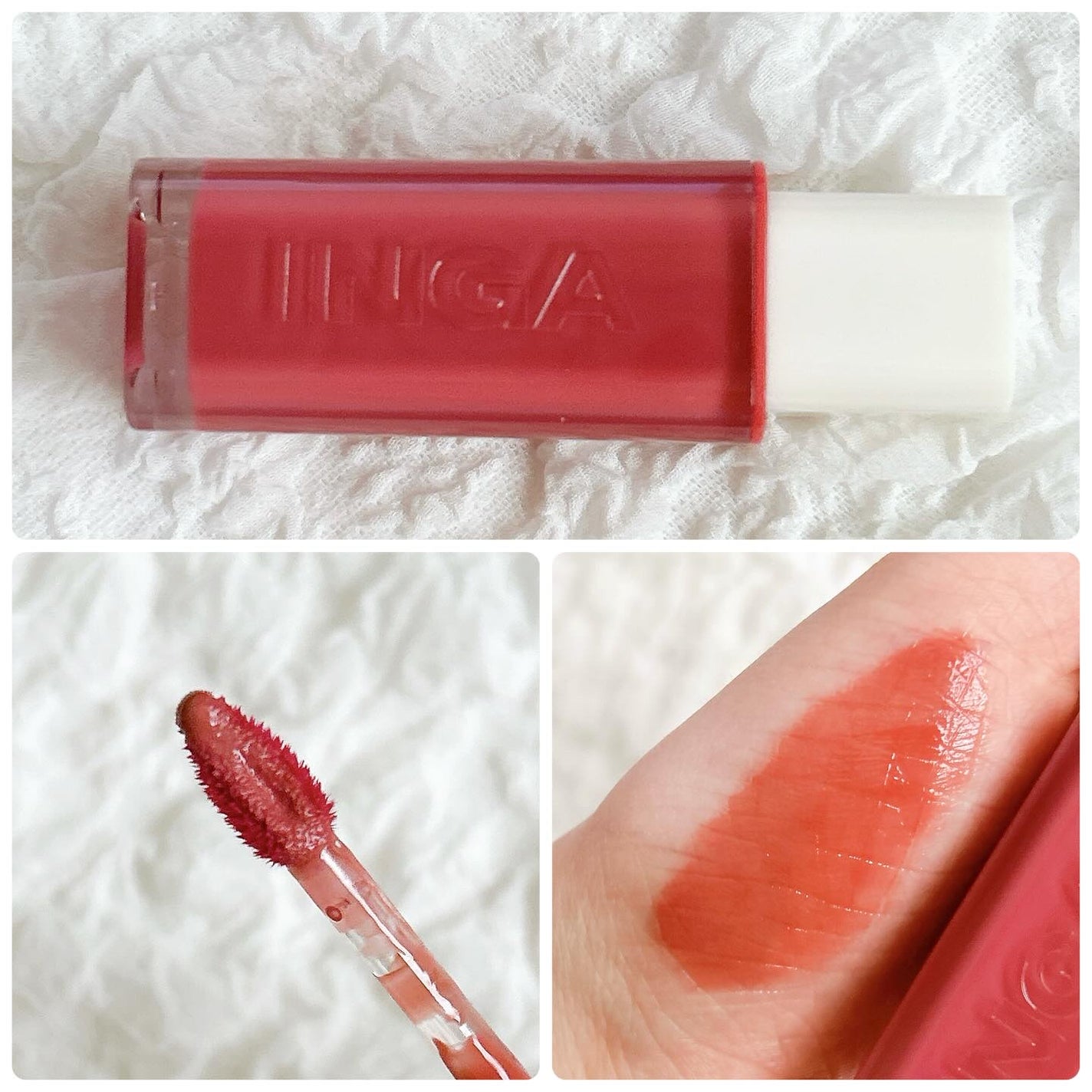 ウォーターグローリップティント/INGA/リップティントを使ったクチコミ(4枚目)