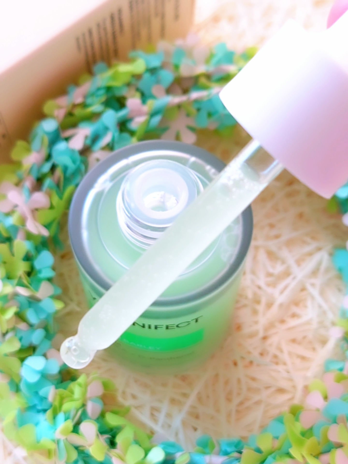 青麦ジンクセラム/Veganifect/美容液を使ったクチコミ（3枚目）