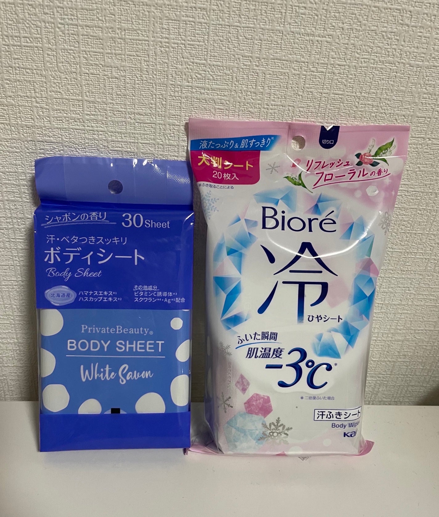 冷シート リフレッシュフローラルの香り/ビオレ/ボディシートを使ったクチコミ(1枚目)