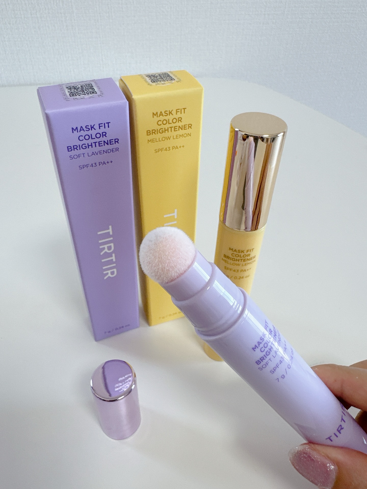 MASK FIT COLOR BRIGHTENER/TIRTIR(ティルティル)/スティックハイライトを使ったクチコミ（2枚目）