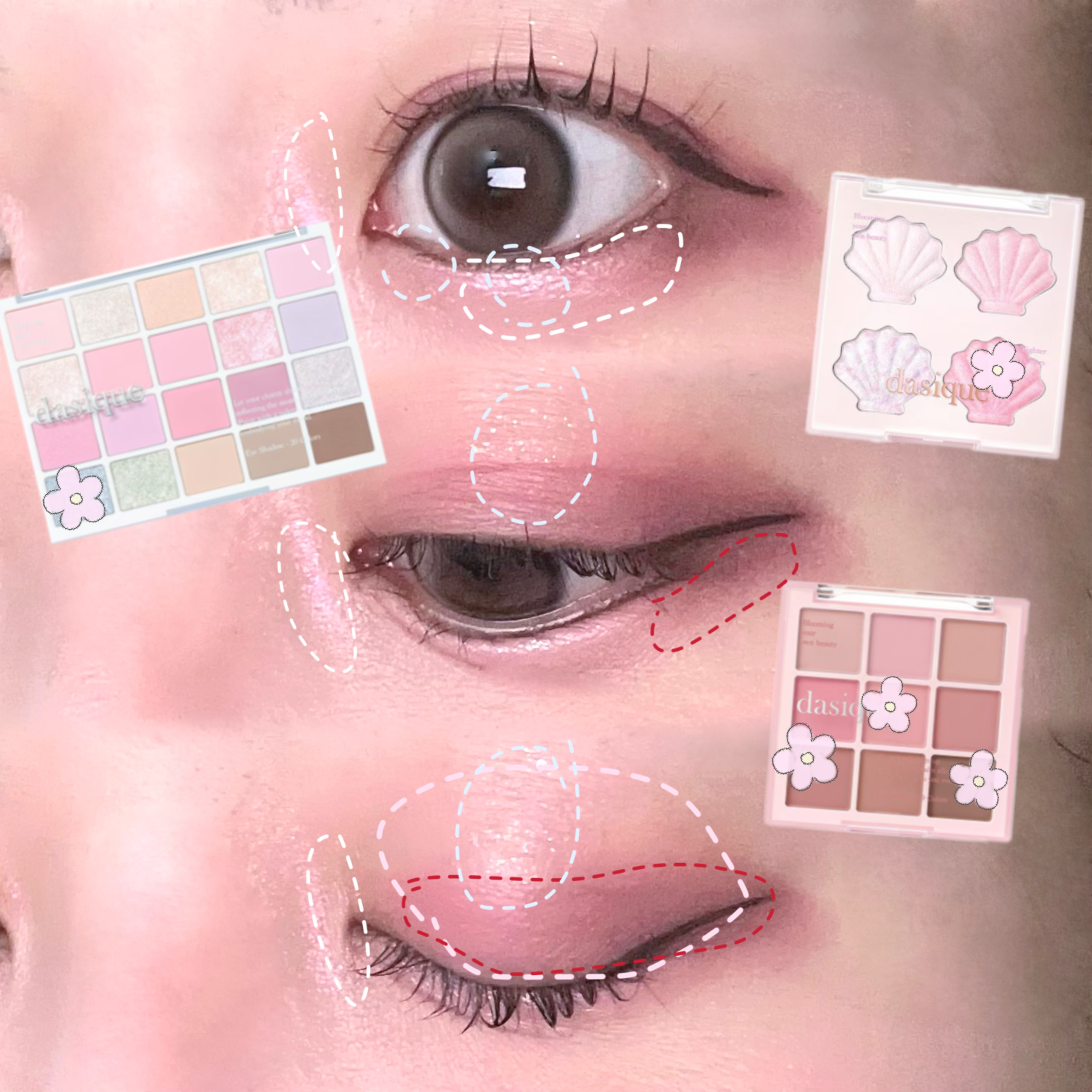 シャドウパレット/dasique/アイシャドウパレットを使ったクチコミ（2枚目）