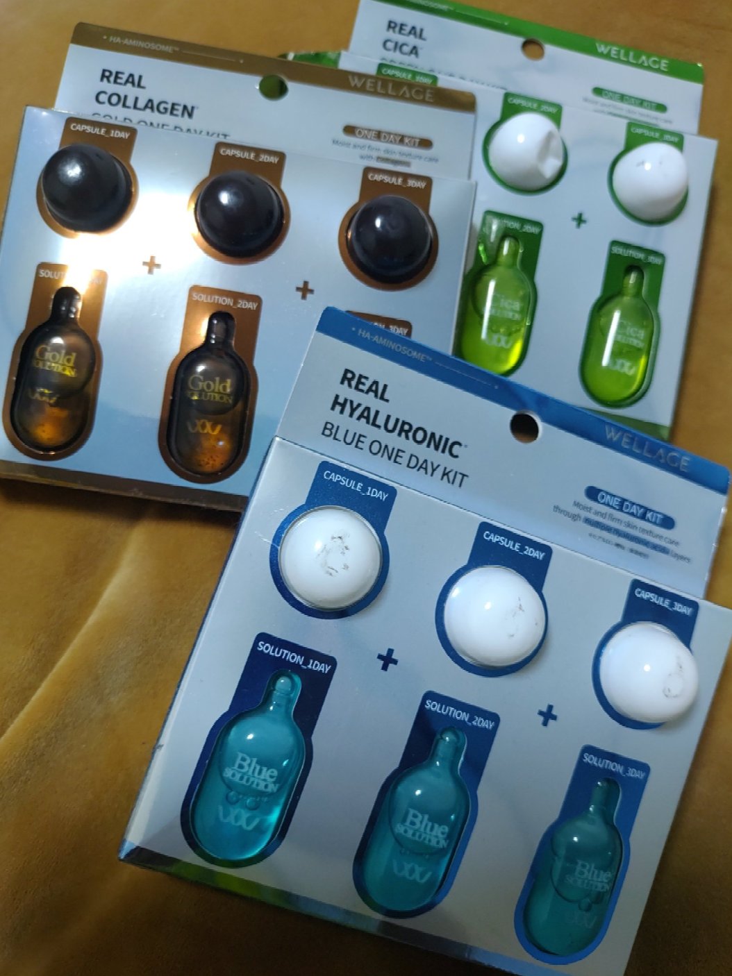 リアルゴールド コラーゲンワンデーキット/Wellage/美容液を使ったクチコミ（1枚目）