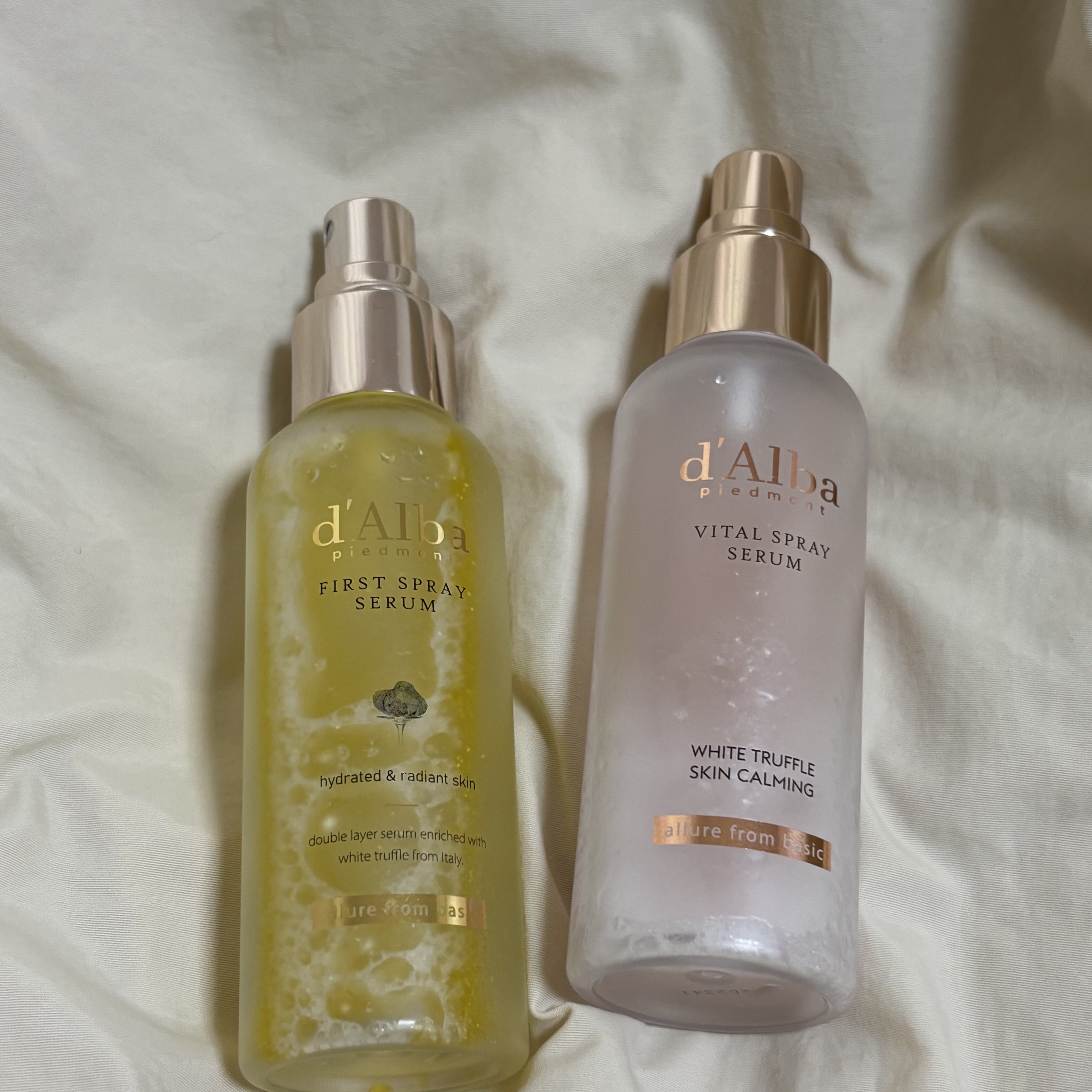ダルバ ホワイトトリュフファーストスプレーセラム/ダルバ/ミスト状化粧水を使ったクチコミ（1枚目）