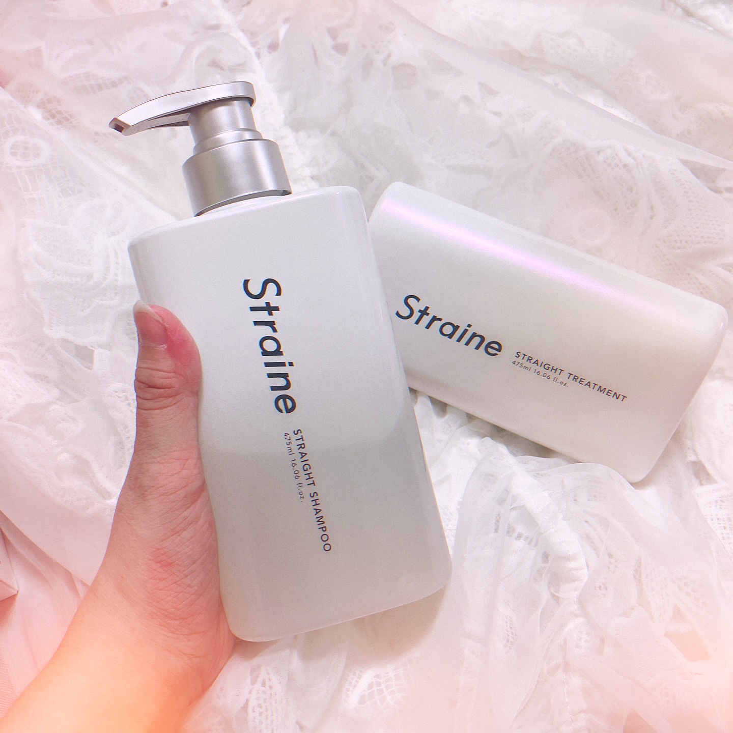 ストレートシャンプー/ストレートトリートメント ホワイトブロッサムの香り/Straine/市販シャンプーを使ったクチコミ（3枚目）