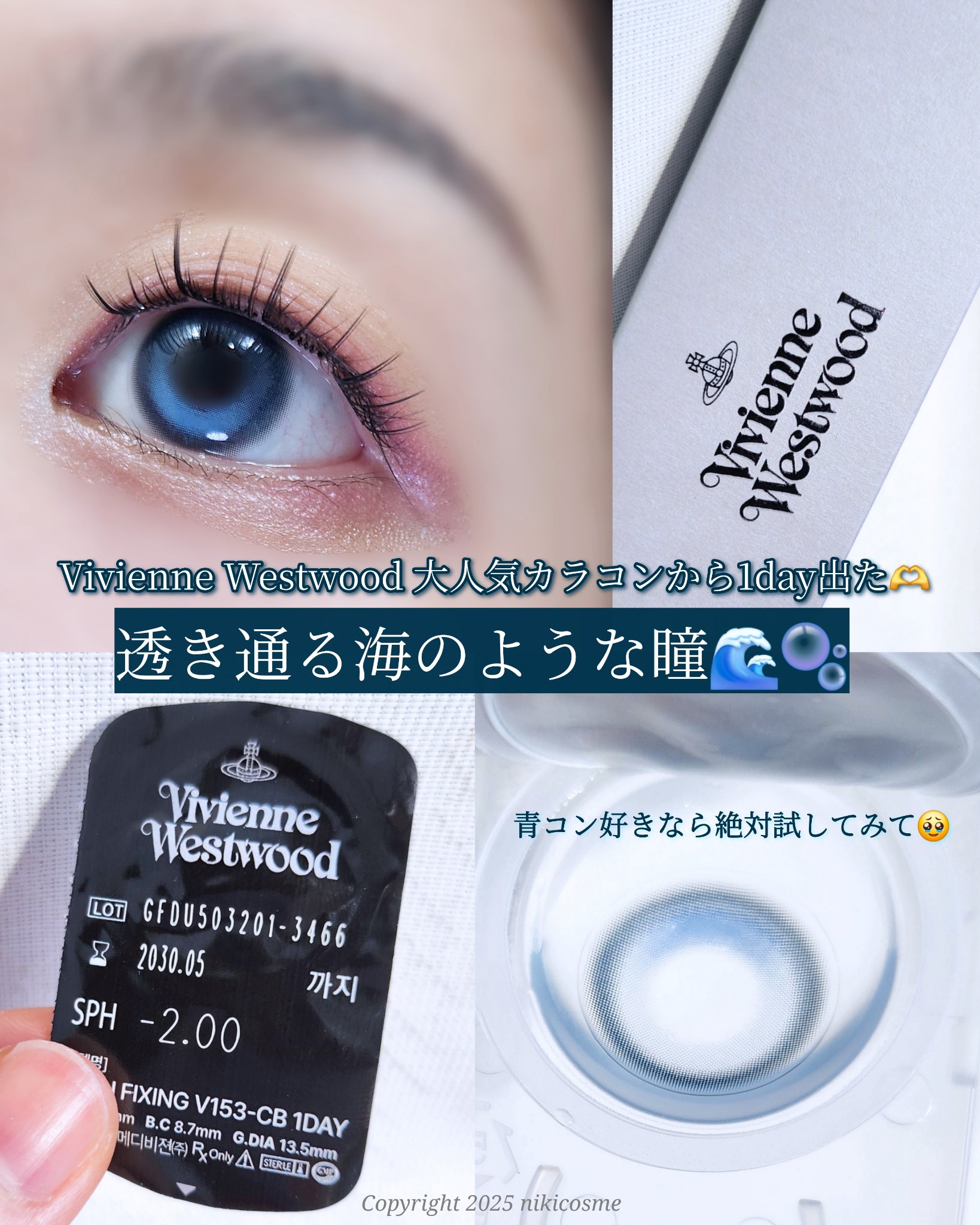 ROUN FIXING 1DAY/Vivienne Westwood/ワンデー（１DAY）カラコンを使ったクチコミ（1枚目）