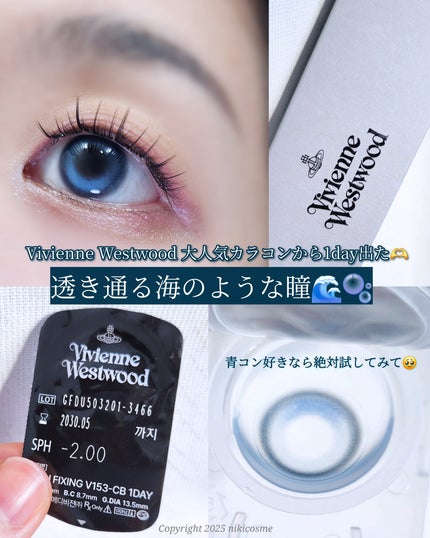 ROUN FIXING 1DAY/Vivienne Westwood/ワンデー(1DAY)カラコンを使ったクチコミ(1枚目)