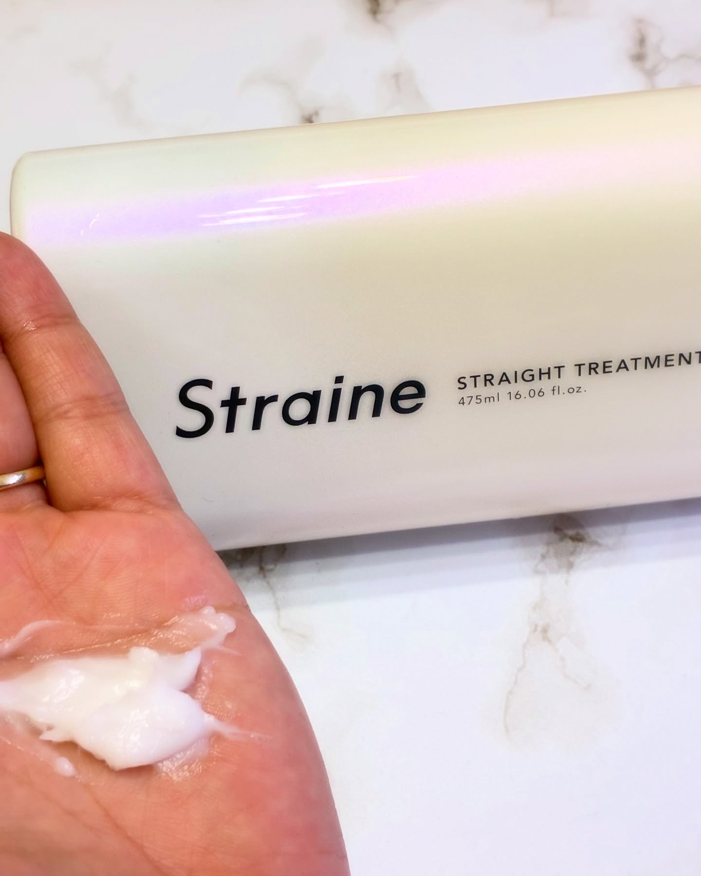 ストレートシャンプー/ストレートトリートメント ホワイトブロッサムの香り/Straine/市販シャンプーを使ったクチコミ（3枚目）