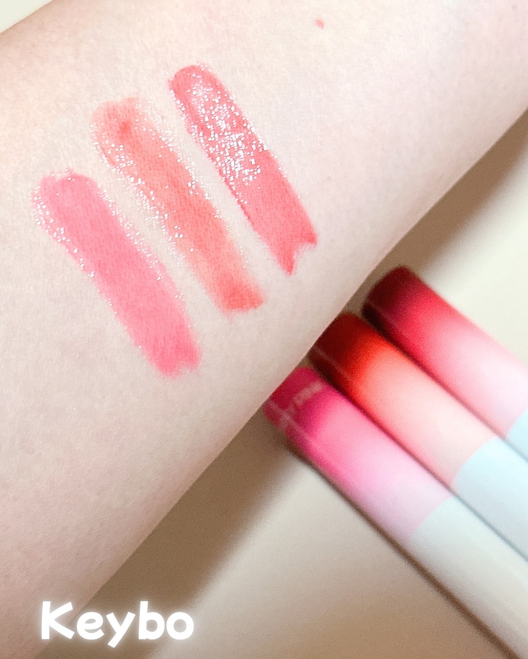 MELTING CHANGE PLUMPING BALM/keybo/口紅を使ったクチコミ（3枚目）