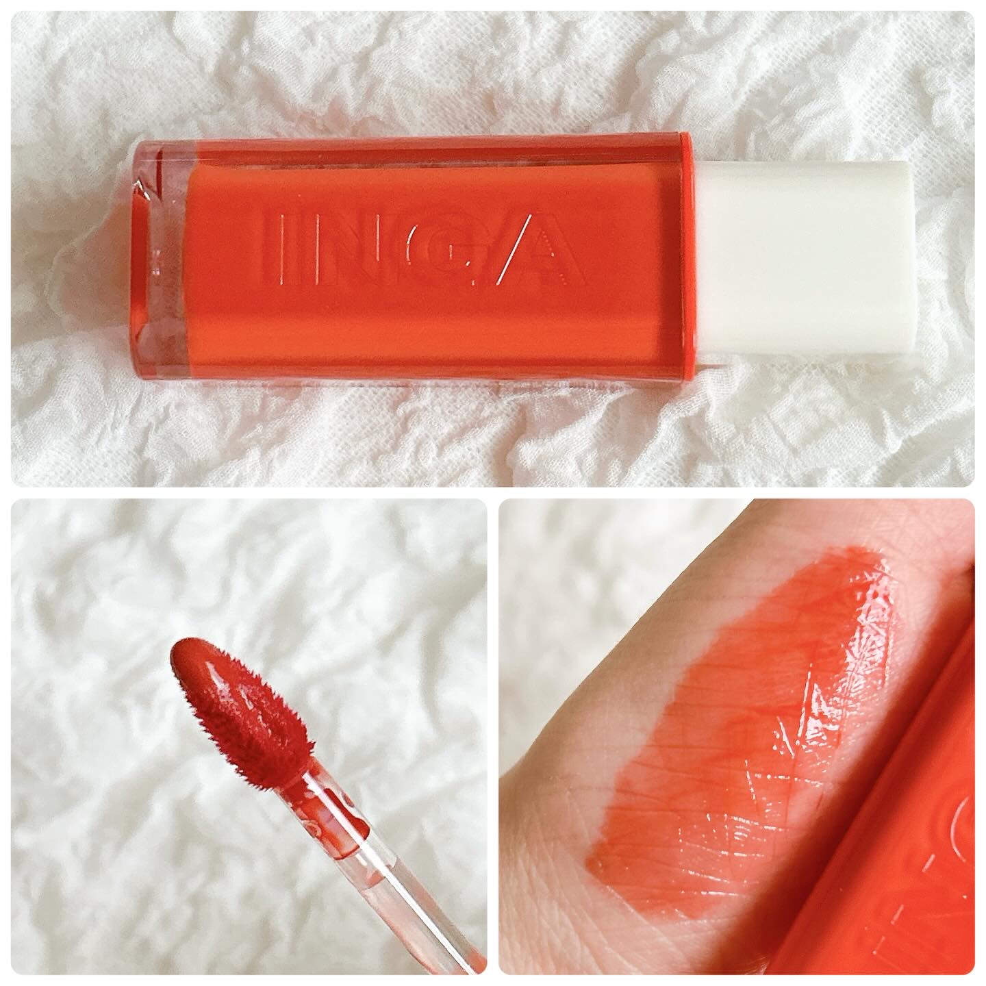 ウォーターグローリップティント 08 フロー（Flow）/INGA/リップティントを使ったクチコミ（3枚目）