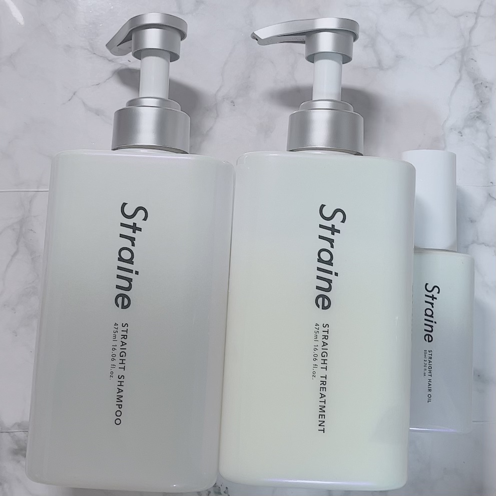 ストレートシャンプー/ストレートトリートメント ホワイトブロッサムの香り/Straine/市販シャンプーを使ったクチコミ（1枚目）