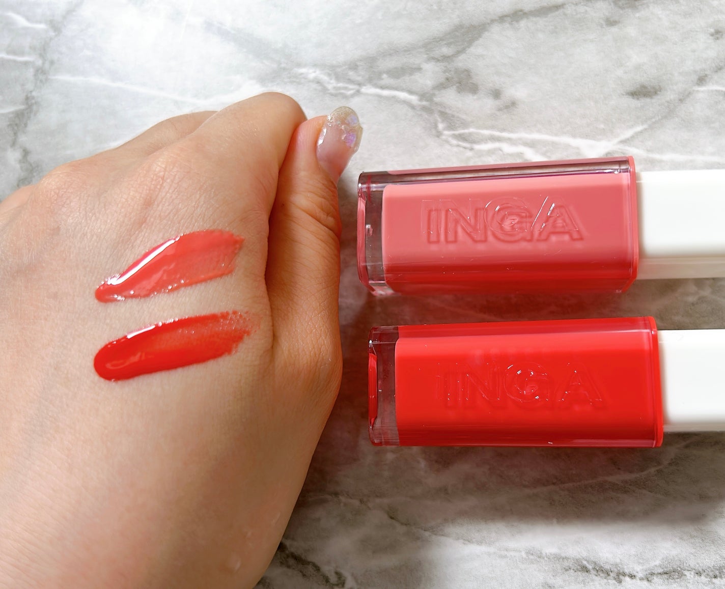 ウォーターグローリップティント/INGA/リップティントを使ったクチコミ(4枚目)