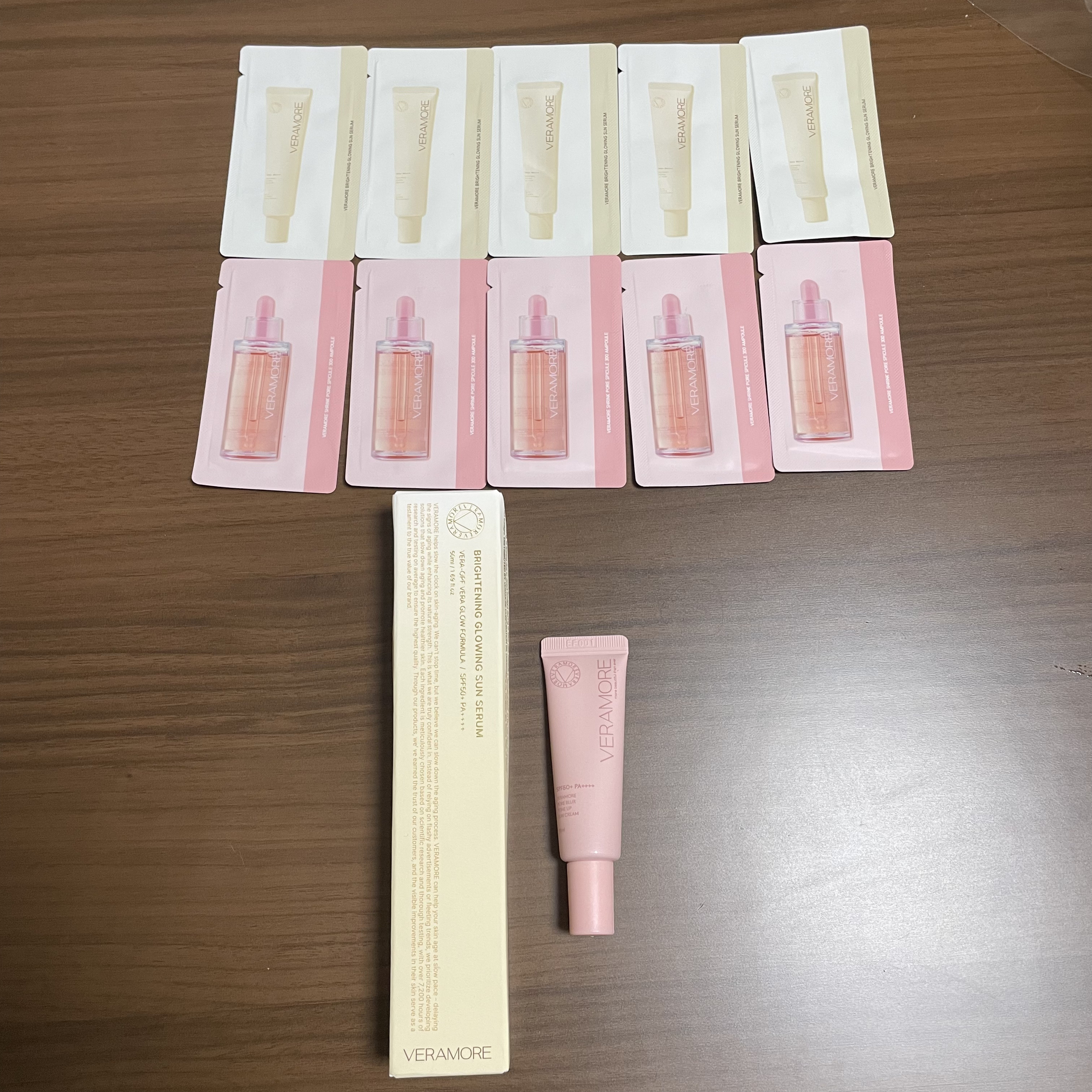 VERAMORE BRIGHTENING GLOWING SUN SERUM/VERAMORE/日焼け止めローションを使ったクチコミ（3枚目）