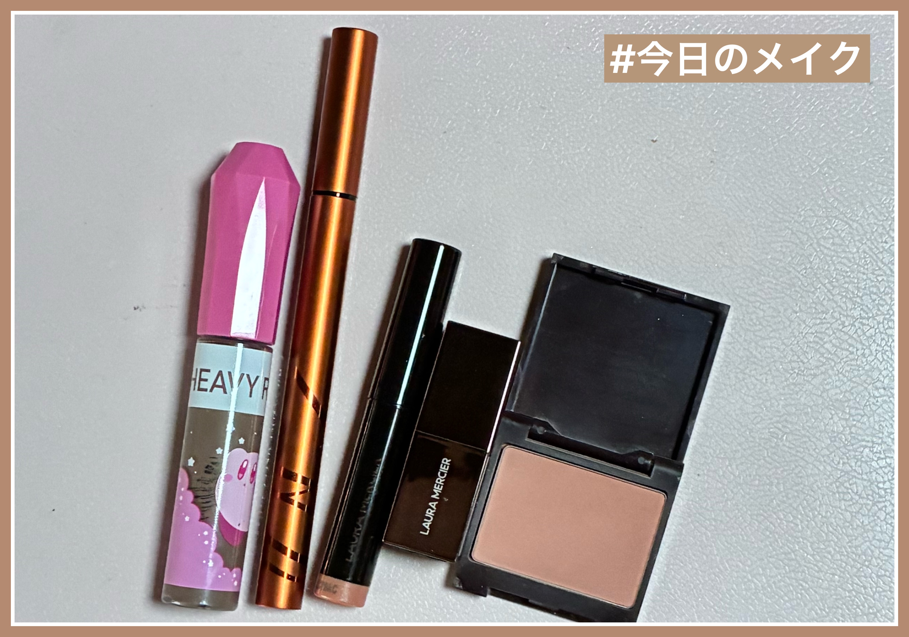 ヘビーローテーション カラーリングアイブロウEX 08 アッシュグレー（星のカービィ）/ヘビーローテーション/眉マスカラを使ったクチコミ（1枚目）