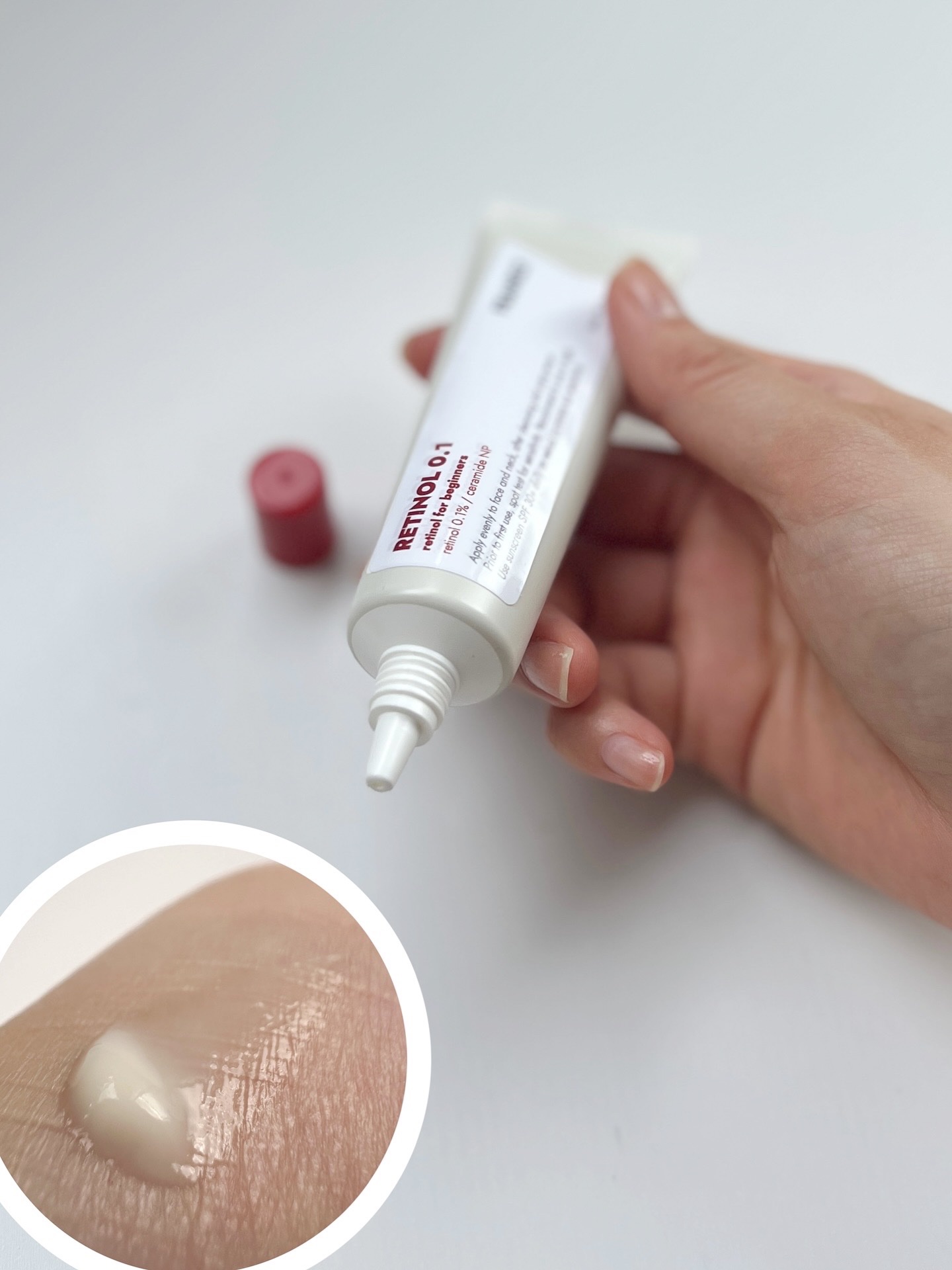 Frankly レチノール0.1％クリームのクチコミ「#レチノール0.1クリーム(中濃度0.1％)
　レチノールの使用が初めての方
#推し成分で乗り.....」（2枚目）