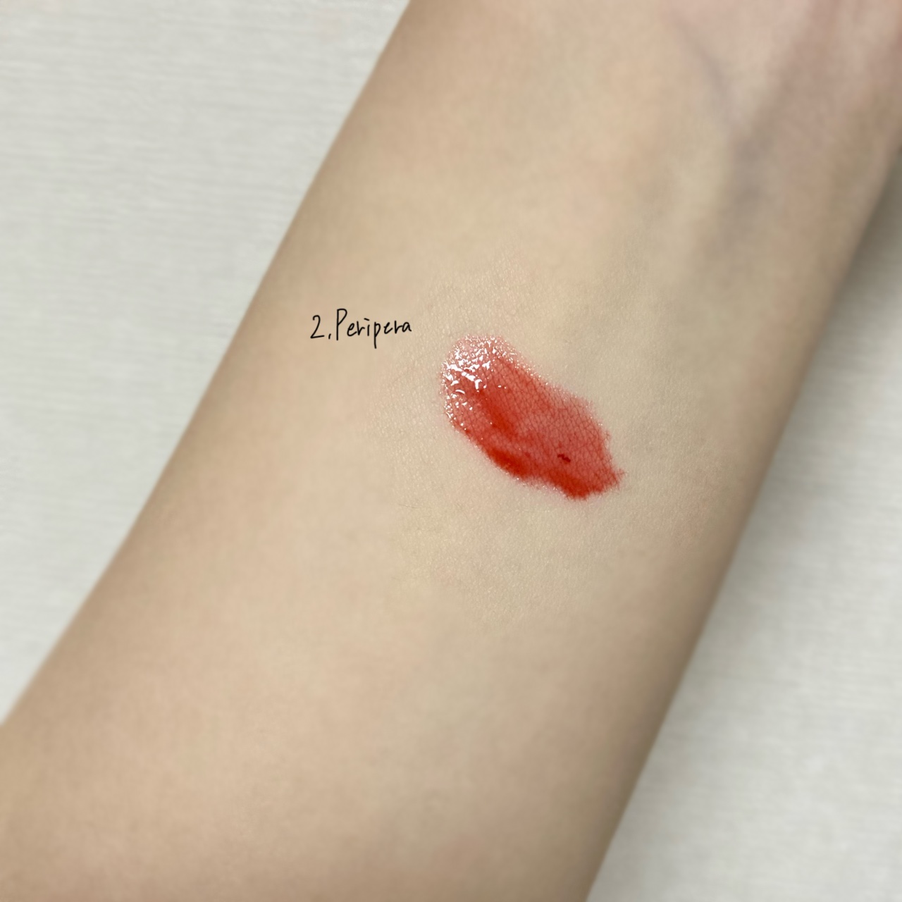 ふわマットティント 03 いちごチャイ/CipiCipi/リップティントを使ったクチコミ（3枚目）