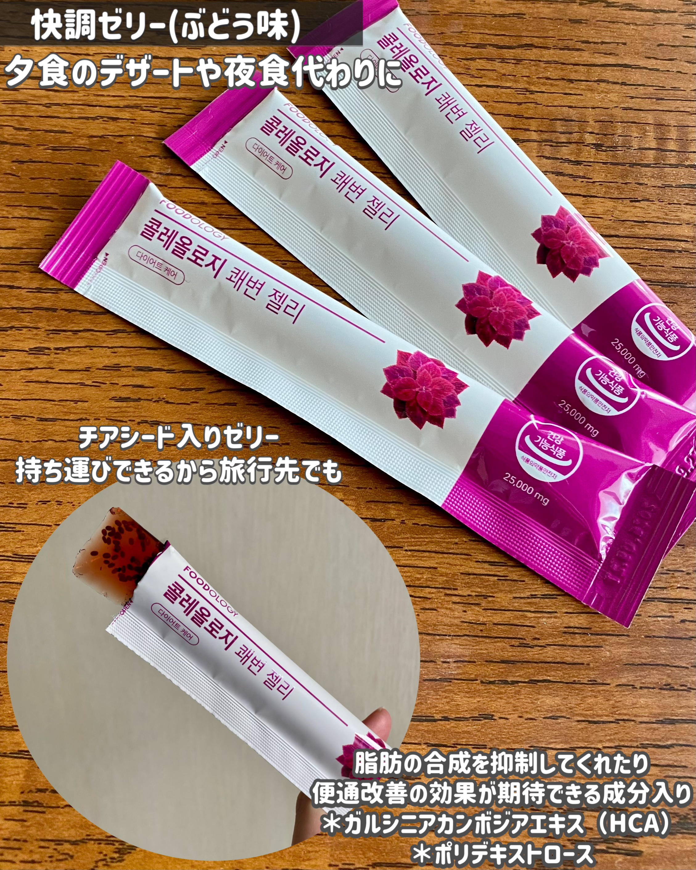 コレオロジーカットゼリー/FOODOLOGY/食品を使ったクチコミ（3枚目）