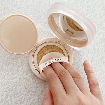 インクラスティングクッションファンデーション/THE FACE SHOP/クッションファンデーションを使ったクチコミ(5枚目)