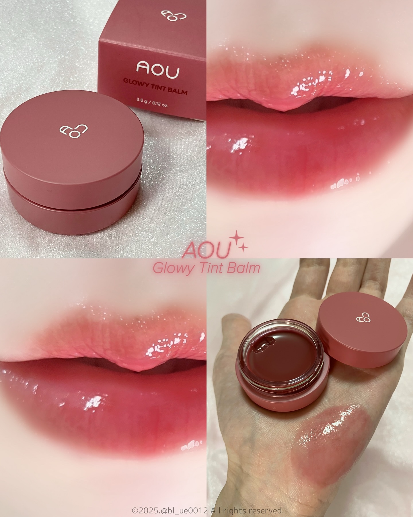 GLOWY TINT BALM/AOU/リップグロスを使ったクチコミ（1枚目）