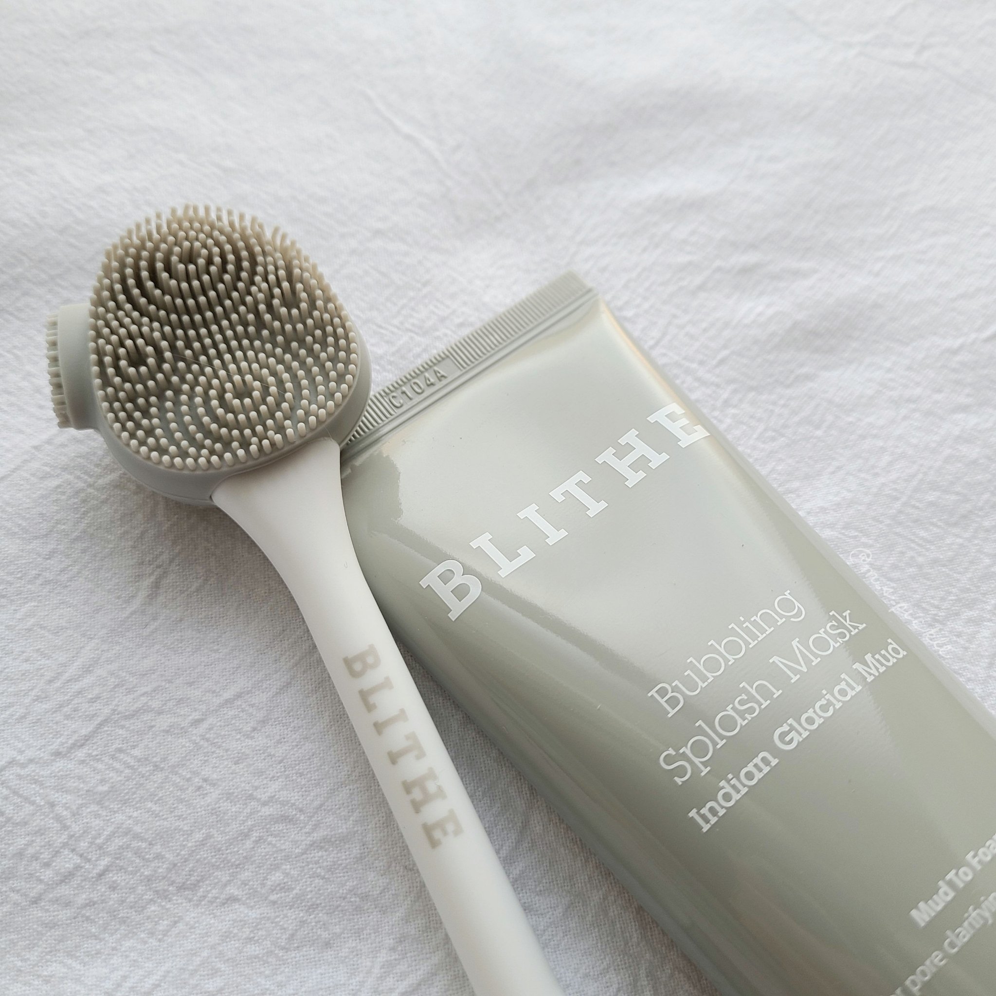 Bubbling Splash Mask Indian Glacial Mud/BLITHE/洗顔フォームを使ったクチコミ（2枚目）