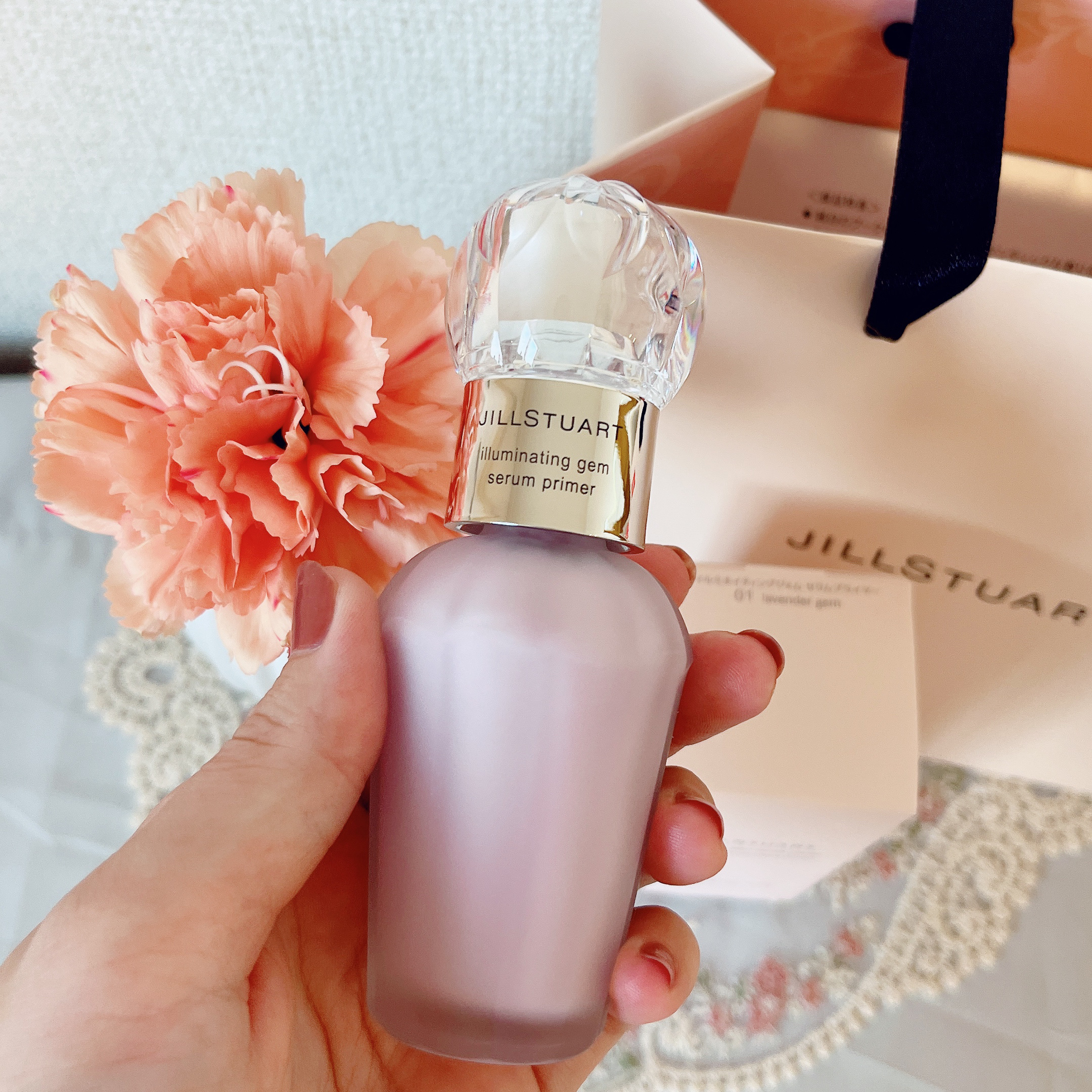 ジルスチュアート イルミネイティングジェム セラムプライマー/JILL STUART/化粧下地を使ったクチコミ（2枚目）