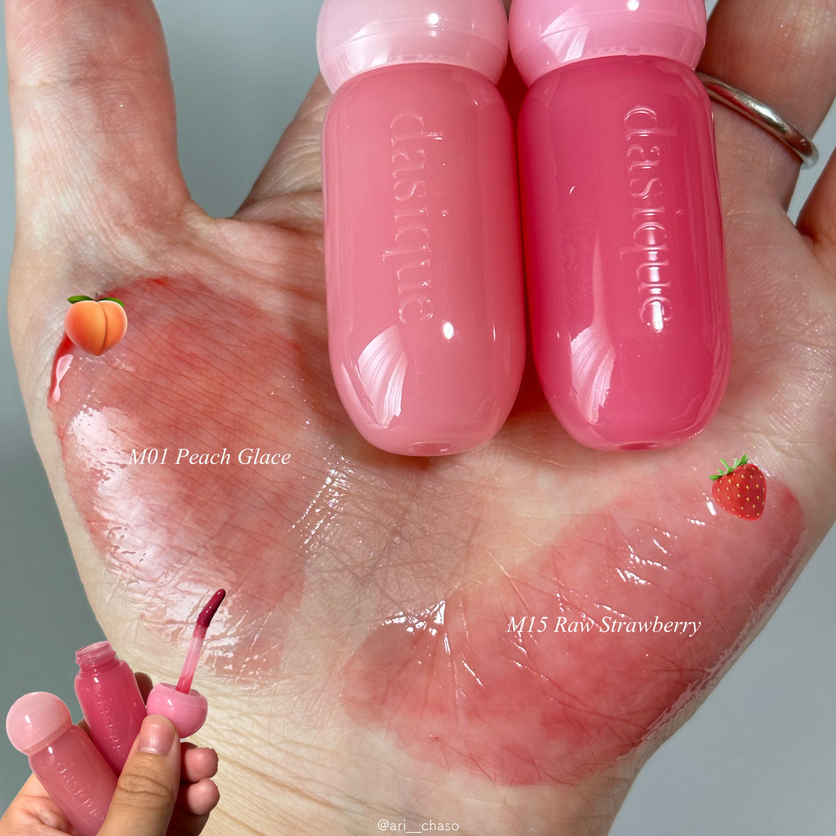 ジューシーデューイグロウティント/dasique/リップティントを使ったクチコミ（2枚目）